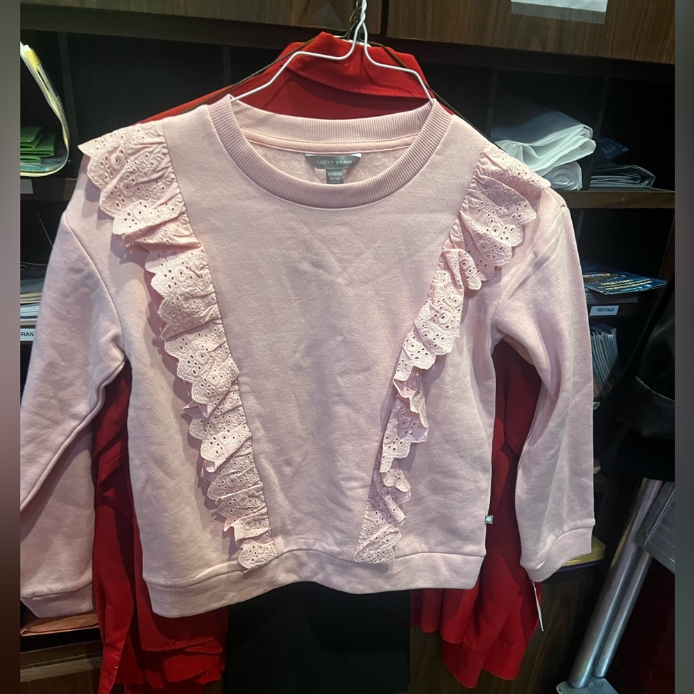 Lucky Brand pink sweatshirt